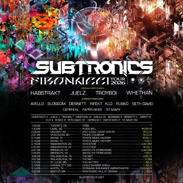 Subtronics Tickets SUBTRONICS — FIBONACCI TOUR 2026 | Austin, TX | Mar 14, 2026